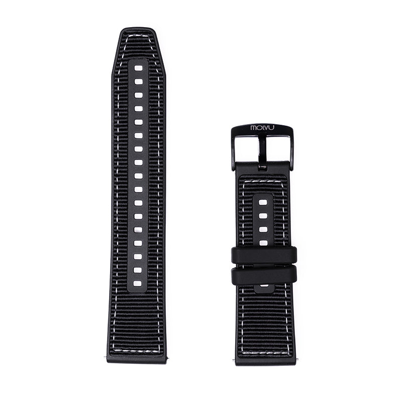 Pulsera T7 y T8 negro c/bordado-1