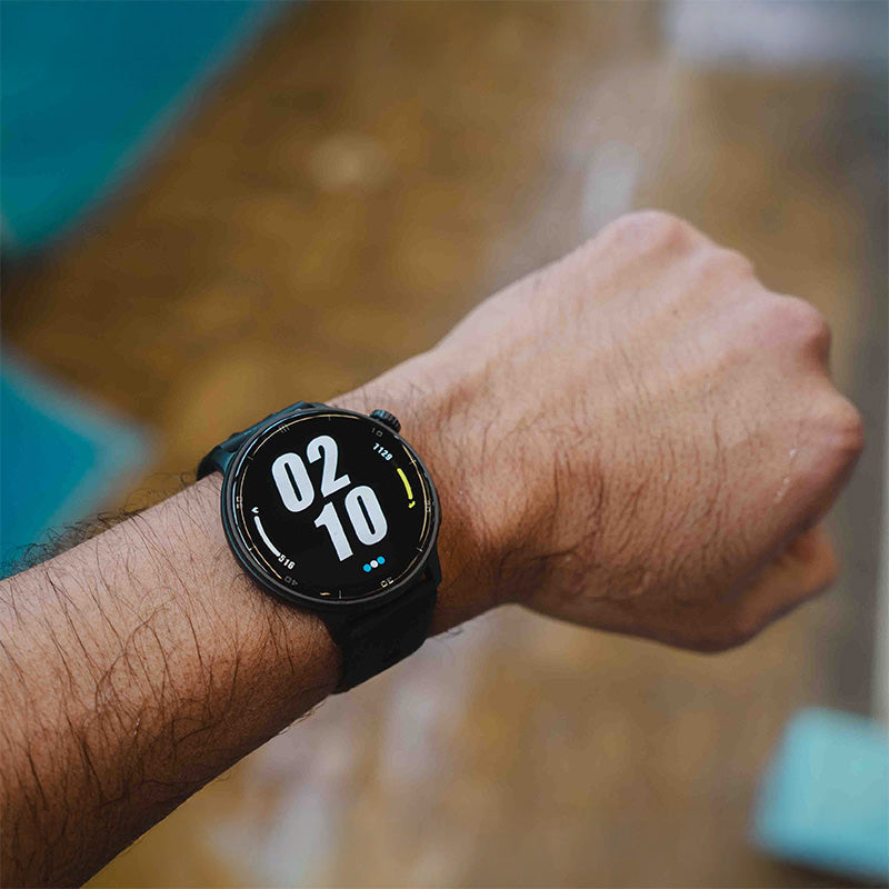 RELOJ T8 NEGRO + PULSERA VELCRO ROSA TONOS CLAROS BLANCOS-8