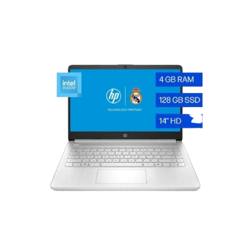 HP 14-dq6000la - Notebook - 14" - Intel N-series N150 / 3.6 GHz - DDR SDRAM - 4 GB - 128 GB SSD - Intel Graphics - Microsoft Windows 11 Home - Spanish - 1-year warranty-1