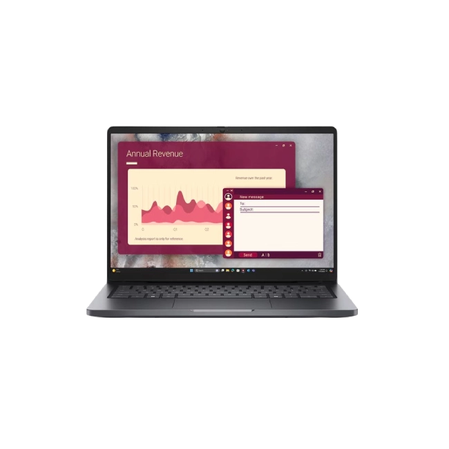 Dell Pro - Notebook - 14" - Intel Core Ultra 7 255U / 5.2 GHz - 16 GB - DDR5 SDRAM - 512 GB - Integrated Intel Graphics - Windows 11 Pro - 3-year warranty