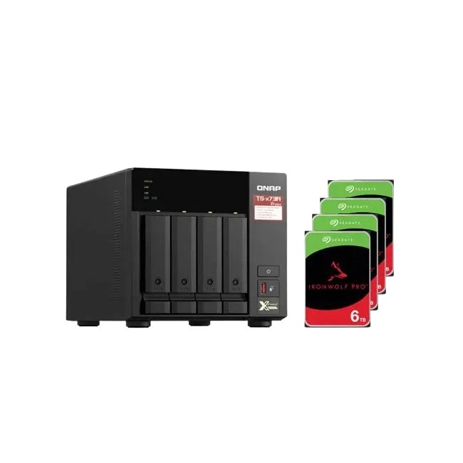 QNAP TS-473A - Servidor NAS - 4 compartimentos - SATA 6Gb/s - RAM 8 GB - 2.5 Gigabit Ethernet-1