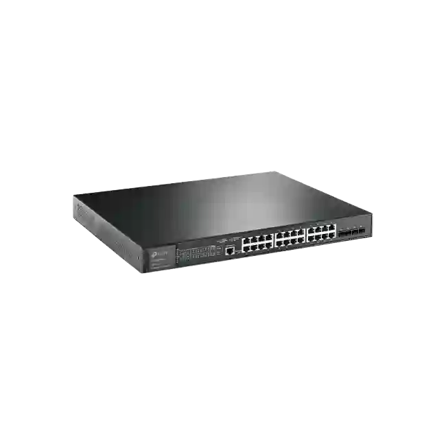 TP-Link JetStream TL-SG3428XMP - V1 - conmutador - Gestionado - 24 x 10/100/1000 (PoE+) + 4 x 10 Gigabit SFP+ - montaje en rack - PoE+ (384 W)-2