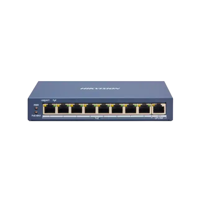 Hikvision - Switch - Ethernet - 8 - Fast Ethernet - Smart POE-3
