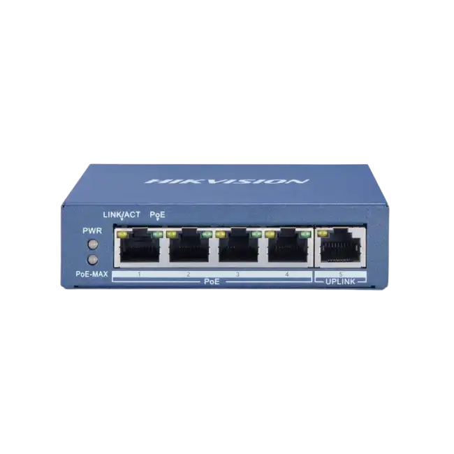 Hikvision - Switch - 4 - Gigabit Smart POE Switch DS-3E-1