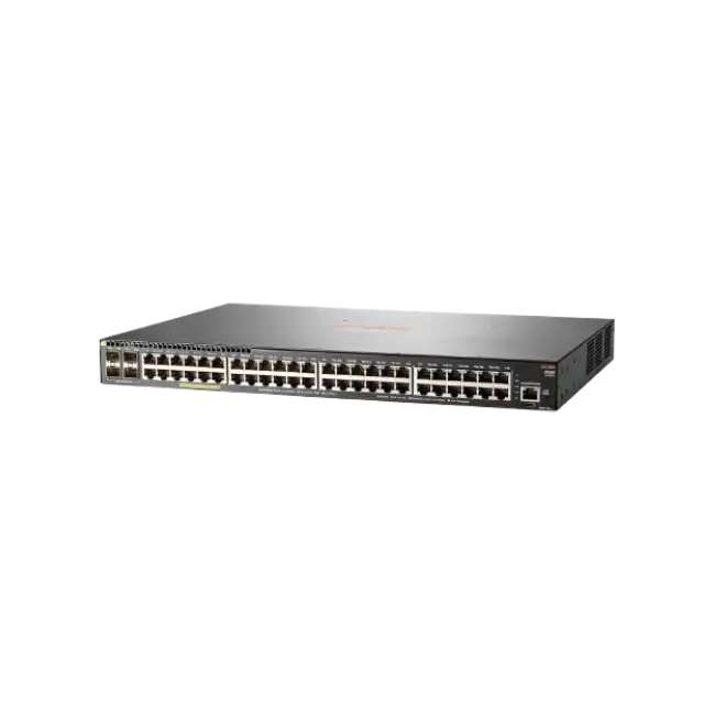 HPE Aruba 2930F 24G PoE+ 4SFP - Conmutador - L3 - Gestionado - 24 x 10/100/1000 (PoE+) + 4 x Gigabit SFP (enlace ascendente) - montaje en rack - PoE+ (370 W)-2