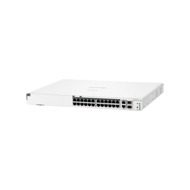HPE Networking Instant On 1960 24G 20p Class4 4p Class6 PoE 2XGT 2SFP+ 370W Switch - Conmutador - L3 Lite - Gestionado - 24 x 10/100/1000 + 2 x 10 Gigabit SFP+ + 2 x 100/1000/10GBase-T - montaje en rack - PoE (370 W) - BTO-2