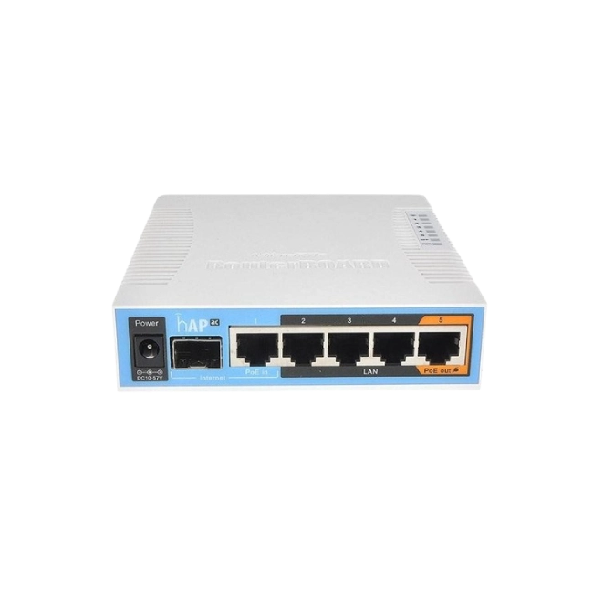 Mikrotik - RB962UiGS-5HacT2HnT - Router -  5 x 10/100/1000 puertos Ethernet   - 1 x SFP ports - Wireless 802.11a/n/ac  - Desktop - 720 MHz - RAM 128 MB - Antena  x2 - CPU QCA9558