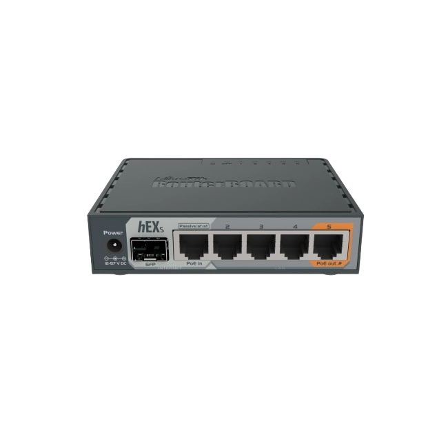 MikroTik RouterBOARD hEX S - Router conmutador de 4 puertos - 1GbE - Puertos WAN: 2