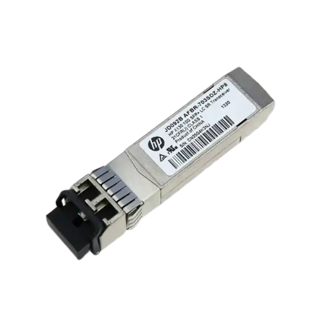 HPE X130 - Módulo de transceptor SFP+ - 10GbE - 10GBase-SR - LC - para HP A5830AF; HPE 12504, 5120, 5500, 5810, 5900AF, 5920AF; FlexFabric 1.92, 11908, 12902-5