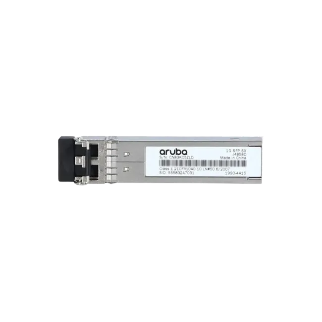 HPE Aruba - Módulo de transceptor SFP (mini-GBIC) - 1GbE - 1000Base-SX - LC de modos múltiples - hasta 500 m - para OfficeConnect 1820; HPE Aruba 6000 12, 6000 24, 6000 48, 6200F 12, 6200M 24, 64XX; CX 8360