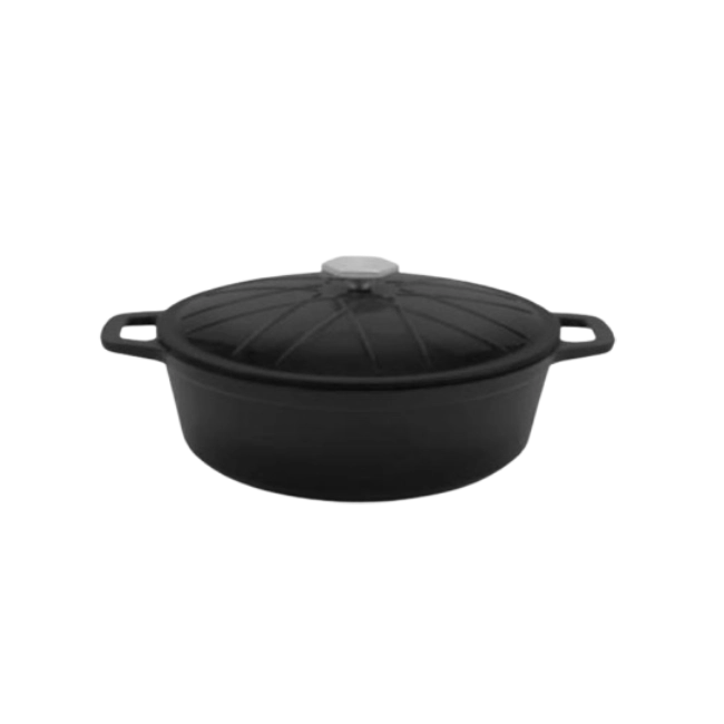 Olla con Tapa Picca Forno PI00200HFN Hierro Fundido Color Negro-2