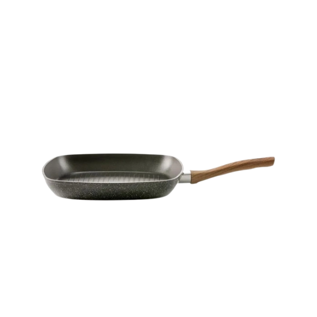 Sarten Cuadrado Picca Grill PI0028GPN de 28" cm Color Negro-1