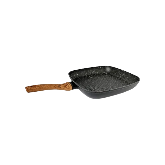 Sarten Cuadrado Picca Grill PI0028GPN de 28" cm Color Negro-2