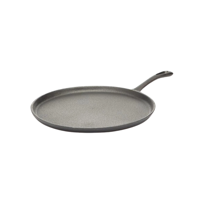 Sarten Pizza Picca Ferro 28" cm Hierro Fundido Color Negro-3