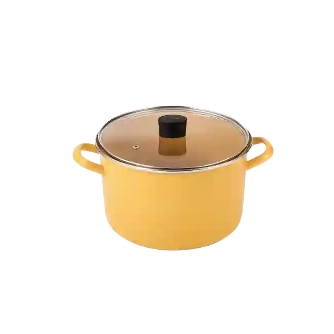 Olla Picca Nona PI00300MC 2 Piezas 30 Cms Con tapa de Vidrio Color Cafe-2