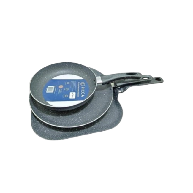 Juego de Sartenes Picca Velleti PI003SSTMG 20" - 24" - 28"cm Color Gris-3