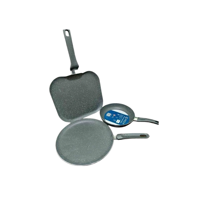 Juego de Sartenes Picca Velleti PI003SSTMG 20" - 24" - 28"cm Color Gris-4