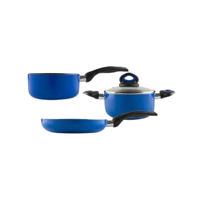 Bateria de Cocina Picca Sicilia PI004BTA 4 Piezas Dyflon Color Azul-4