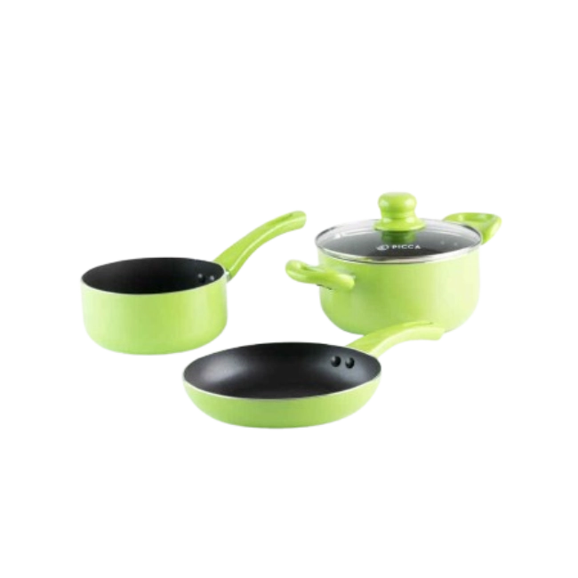 Bateria de Cocina Picca Sicilia PI004BTV 4 Piezas Dyflon Color Verde-2