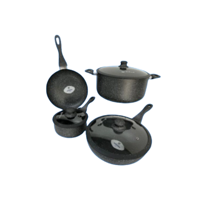 Bateria de cocina Picca Verona 7 piezas Color Gris Oscuro-1