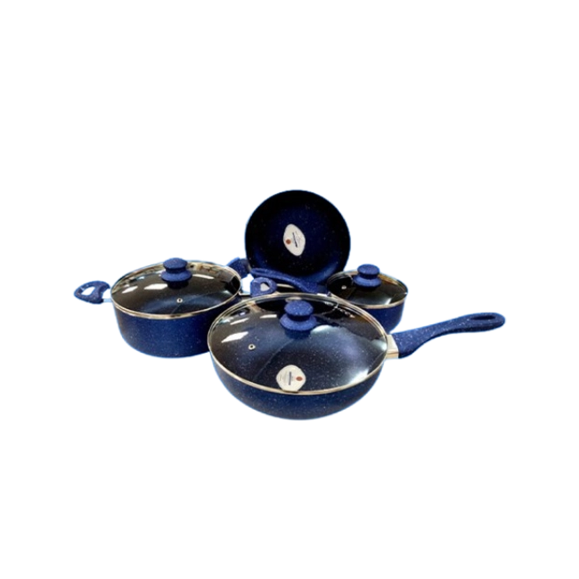 Bateria de Cocina Picca Monza PI007BTA 7 Piezas Dyflon Color Azul-4