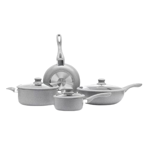 Bateria de Cocina Picca Monza PI007BTG 7 Piezas Dyflon Color Gris