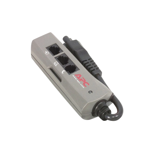 APC Notebook Surge Protector for AC, phone and network lines, 2 pin connection, 100-240V-2