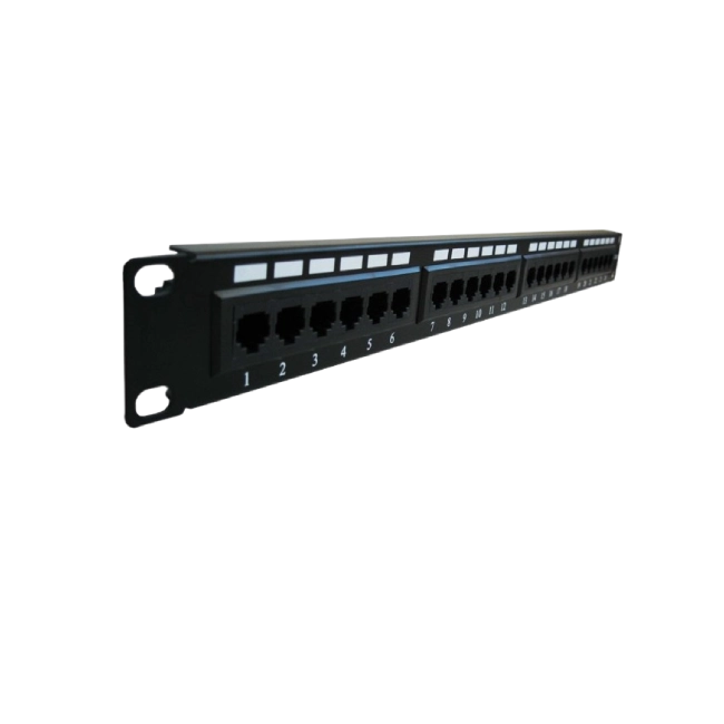 PATCH PANEL PP6024 CAT 6 24 PUERTOS BLOCK 110 BARRA ALIVI