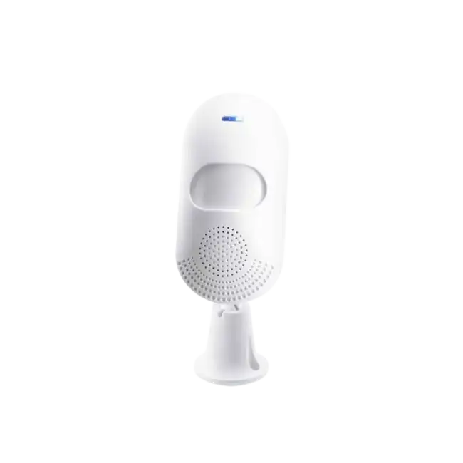 Sensor Tuya PST-CT20W Smart WiFi PIR De Pared 110 Grados 9-12mts Luz y Sonido 80dB 5V AAA1.5V*2-3