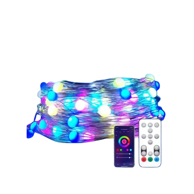 Set de Luces Tuya PST-MSL-10M Smart WiFi 10 Metros DC5V 2A 10W RGB-3