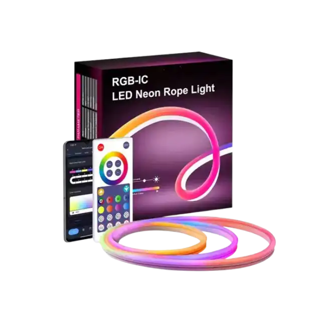 Tira de Luces Neon Tuya PST-NH-5M Smart WiFi & Bluetooth DC12V/2A 10W RGB Magic color 5 Metros-4