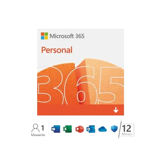 LICENCIA MICROSOFT 365 PERSONAL 1 AÑO WINDOWS MAC QQ2-00008-1