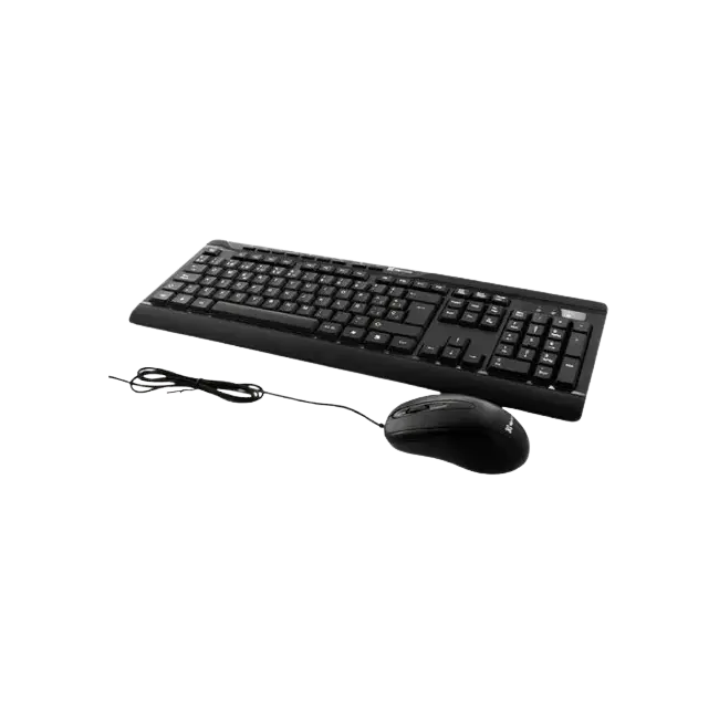 COMBO DE TECLADO Y MOUSE QR QR-60 COLOR NEGRO