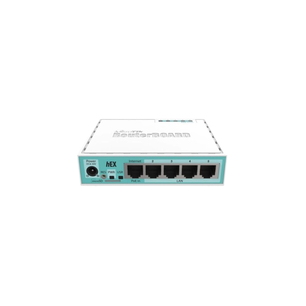 Routerboard Mikrotik RB750GR3 HEX, 5X Gigabit Ethernet Dual Core CPU 880MHz 256MB RAM USB MicroSD RouterOS L4-3