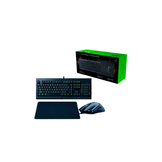 Combo Gaming Razer Teclado + Mouse + Mouse Pad Level Up Español RZ85-02741400-B311