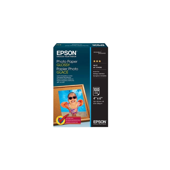 Epson Photo Paper, Glossy, 4" x 6" 200 g/m² (100 sheets)-2