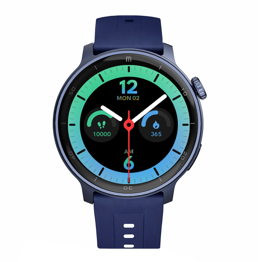 RELOJ T8 AZUL + PULSERA SILICÓN AZUL MARINO-1