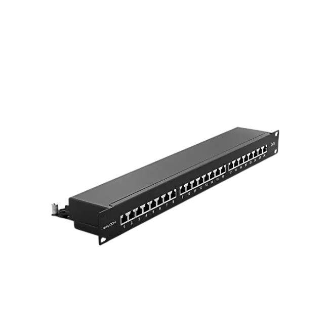 Patch Panel Sprywire SW-PP24B 24 Puertos CAT6 con Soporte Para Cables-3