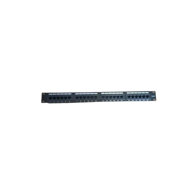 Patch Panel Sprywire SW-PP24B 24 Puertos CAT6 con Soporte Para Cables