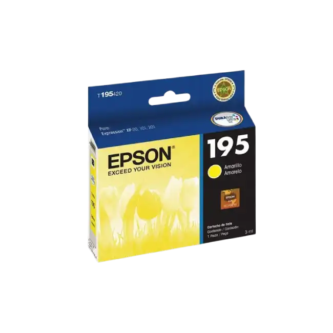 CARTUCHO DE TINTA T195420-AL T195 AMARILLO EPSON