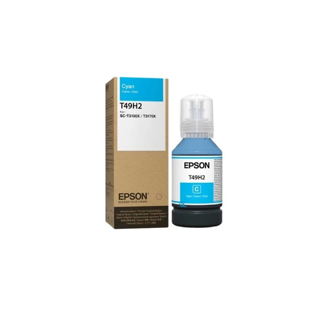 EPSON T49H CYAN INK BOTTLE 140ML FOR T3170X-1