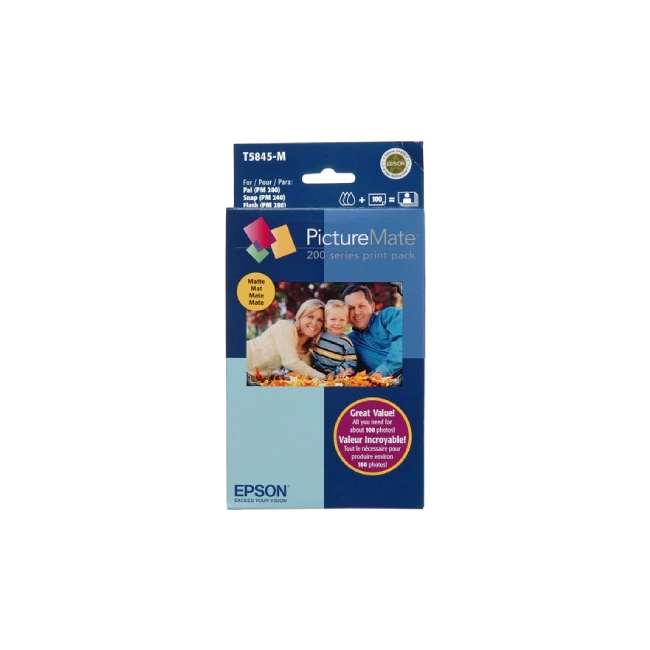 PICTUREMATE PAL (PM-200) - Print Pack 100 Sheets Matte