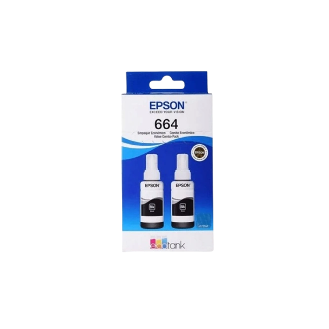 Epson T664 - 2 Pack Black