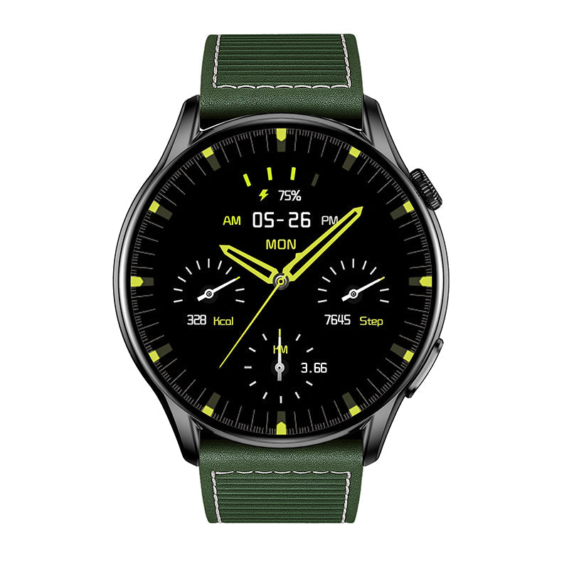 Reloj T7 Negro + Pulsera verde c/bordado-1