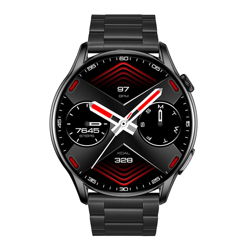 Reloj T7 Negro + Pulsera Inox X4-1