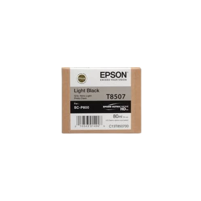 Epson T850, UltraChrome HD Light Light Black Ink Cartridge-1