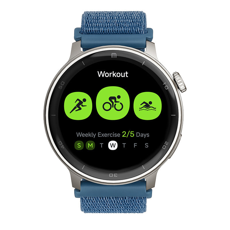 Reloj T8 Gris + Pulsera velcro azul grisaceo-1
