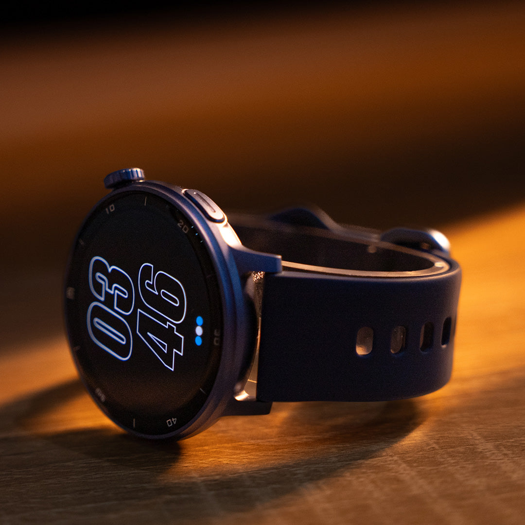 RELOJ T8 AZUL + PULSERA VELCRO ROJO-10