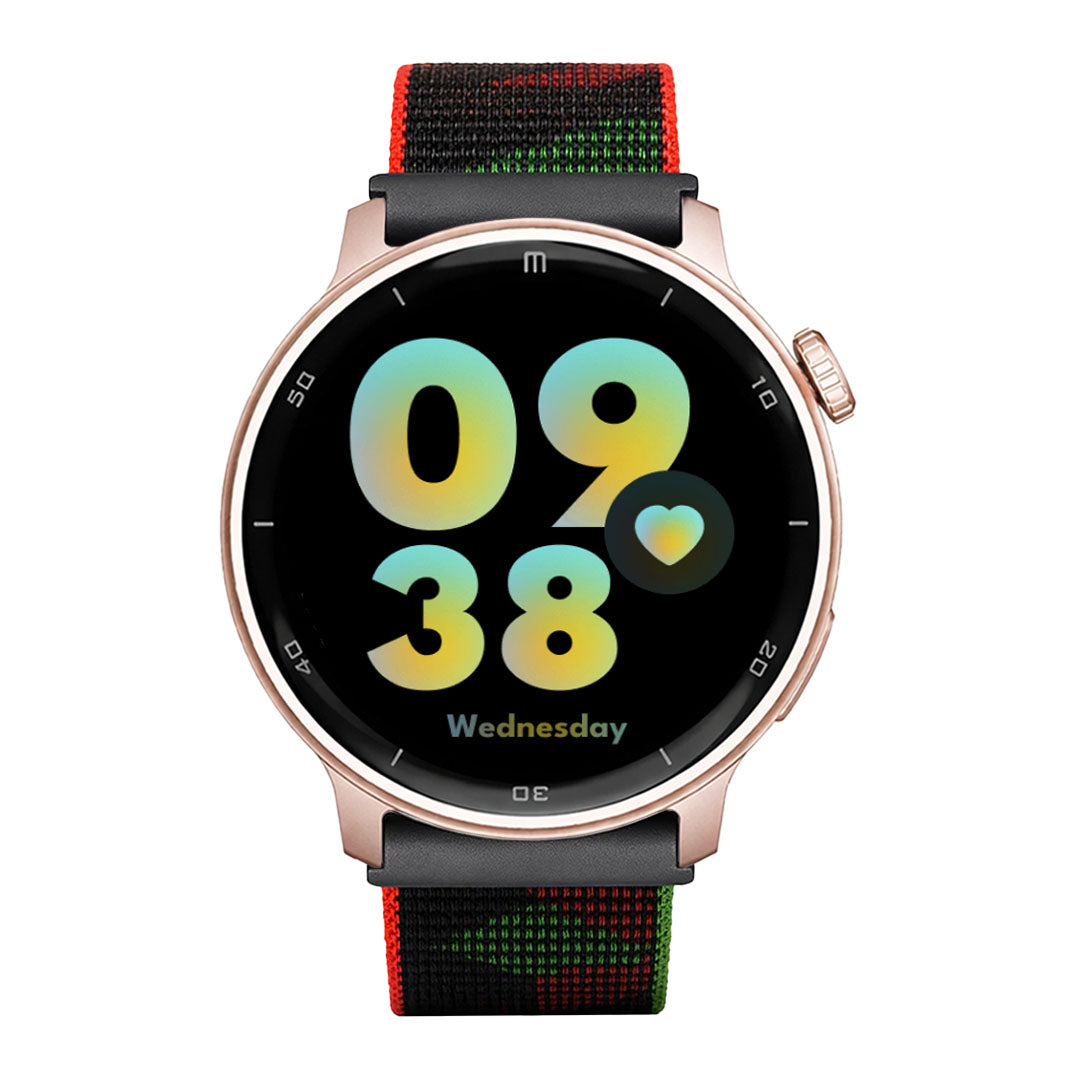 RELOJ T8 ROSA + PULSERA VELCRO CAMUFLAJE URBANO-1