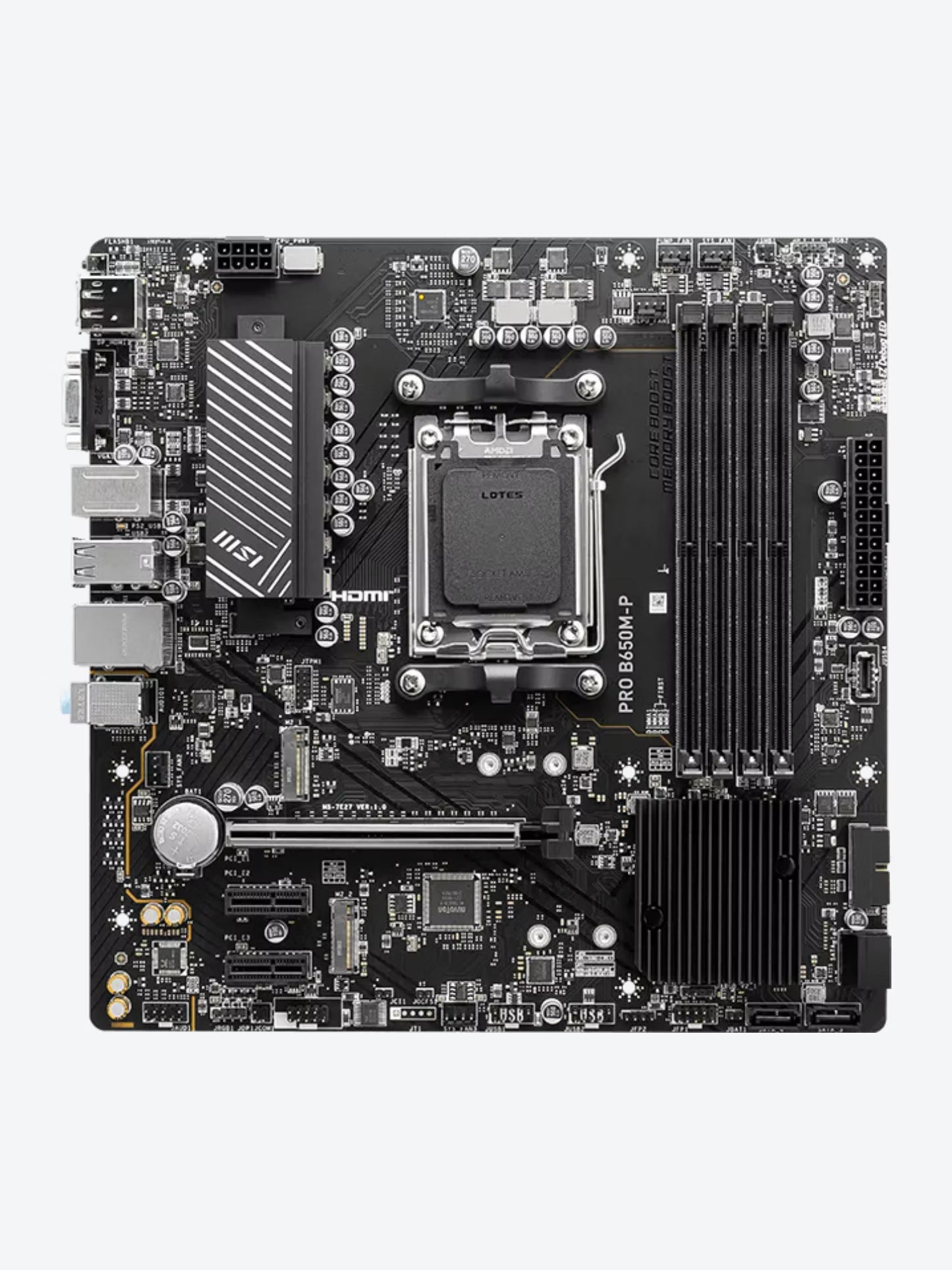 TARJETA MADRE MSI PRO B650M-P DDR5 AM5 MICRO-ATX 911-7E27-001-1